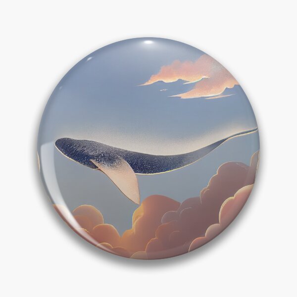 Item preview, Whale in the sky - art print designed and sold by SteampunkMoai.
