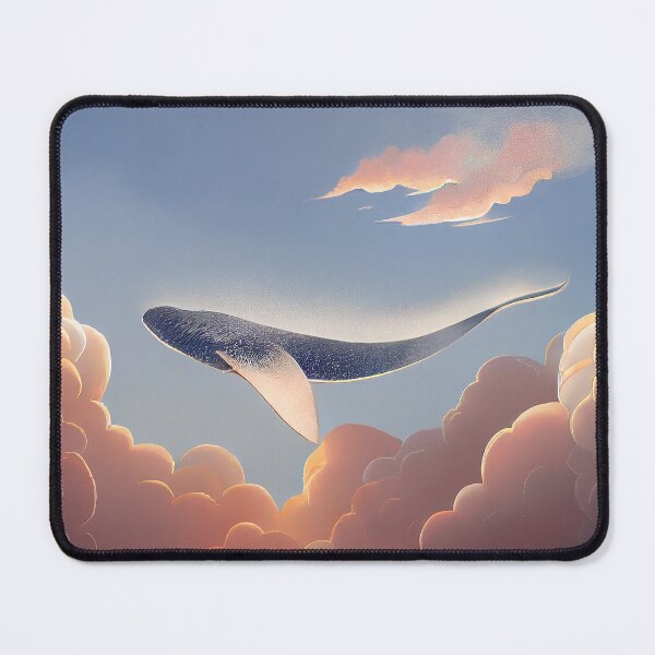 Item preview, Whale in the sky - art print designed and sold by SteampunkMoai.