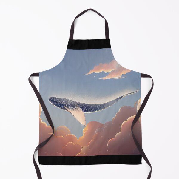 Item preview, Whale in the sky - art print designed and sold by SteampunkMoai.