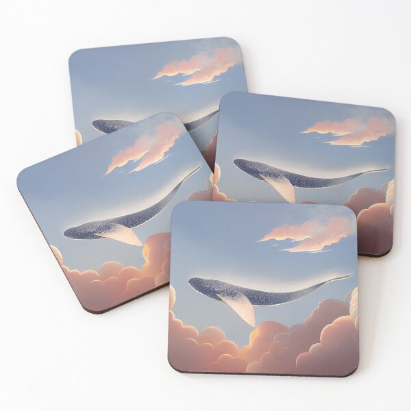 Item preview, Whale in the sky - art print designed and sold by SteampunkMoai.
