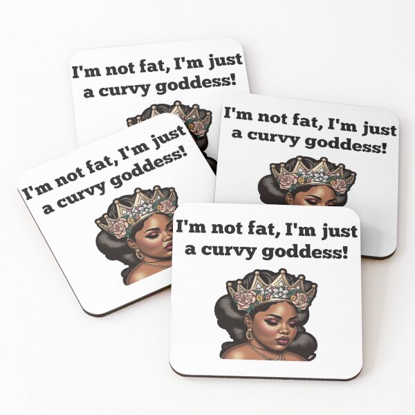 Item preview, I'm not fat, I'm just a curvy goddess! - Oversized Shirts For Men/Woman designed and sold by Star_.