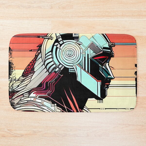 Item preview, Egyptian Scarab Beetle Cyberpunk Sticker Design: Futuristic Twist on Ancient Mythology designed and sold by Mytho Merch.