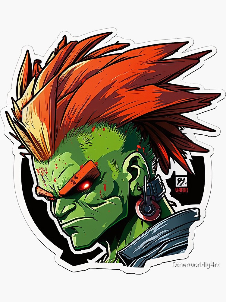 Guile  Street Fighters Sticker for Sale by 0therworldly4rt