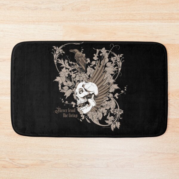 Item preview, Never trust the living Skull Death Crow Ivy designed and sold by PCollection.