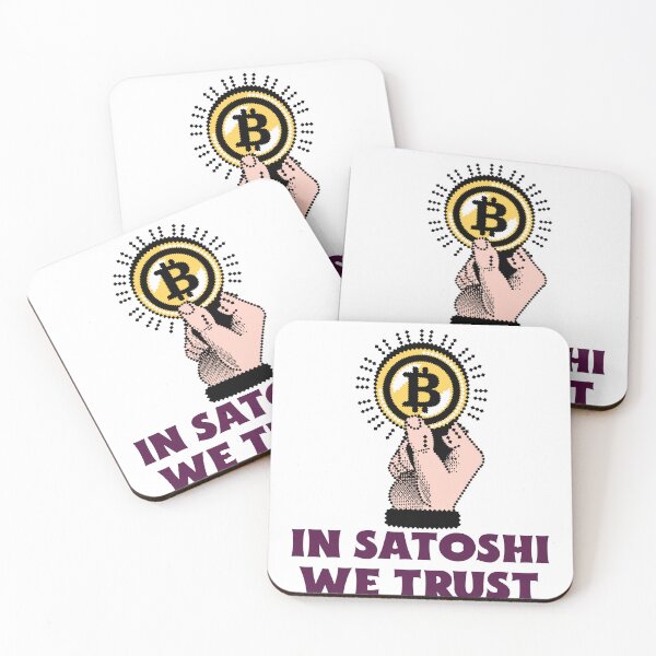Item preview, In Satoshi We Trust Bitcoin Crypto designed and sold by Sho-Sho-Studios.