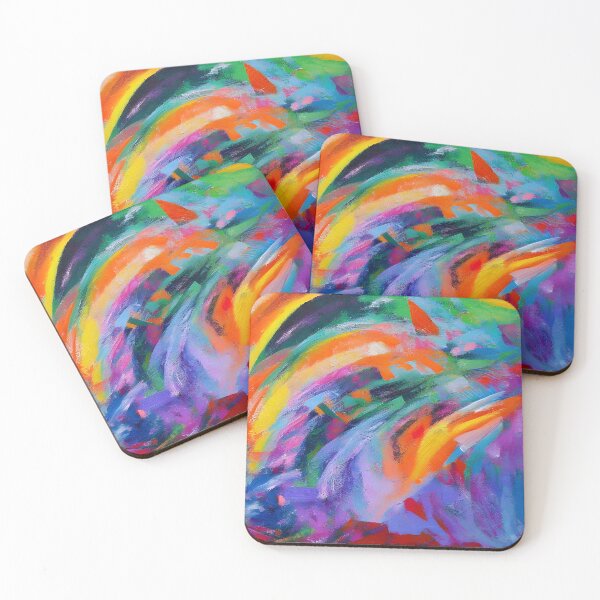 Item preview, Chromatic Symphony - Vibrant Abstract Painting designed and sold by ElLocoMus.