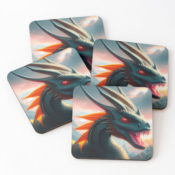 Item preview, Green Scaled Dragon with Orange Fins designed and sold by dragynrain.