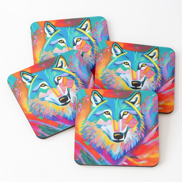 Item preview, Spectral Hunter - Abstract Wolf Portrait designed and sold by ElLocoMus.