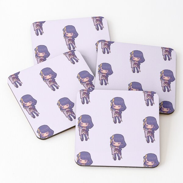 Item preview, Raiden Shogun Chibi - Genshin Impact designed and sold by EggvvitchArt.
