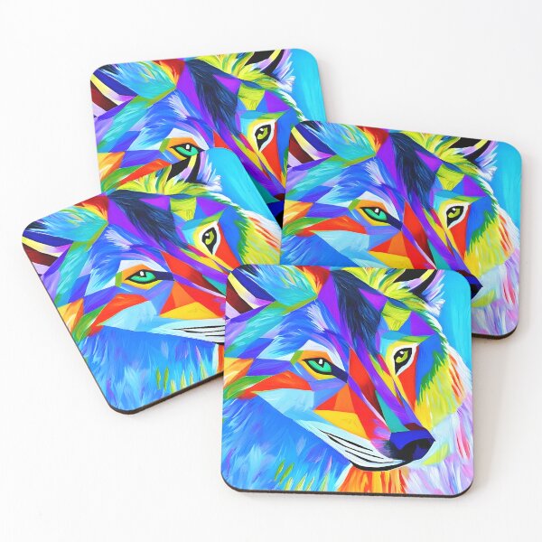 Item preview, Ice Symphony - Abstract Arctic Wolf Artwork designed and sold by ElLocoMus.