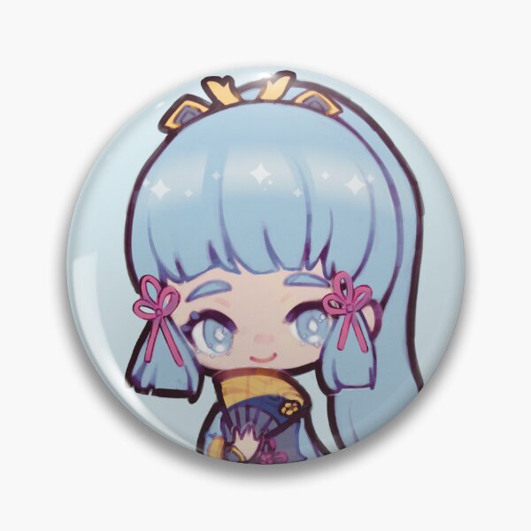 Item preview, Kamisato Ayaka Chibi - Genshin Impact designed and sold by EggvvitchArt.