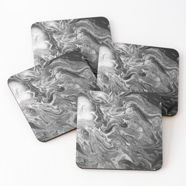 Item preview, Black and White Swirling Marble designed and sold by Reynareyna.