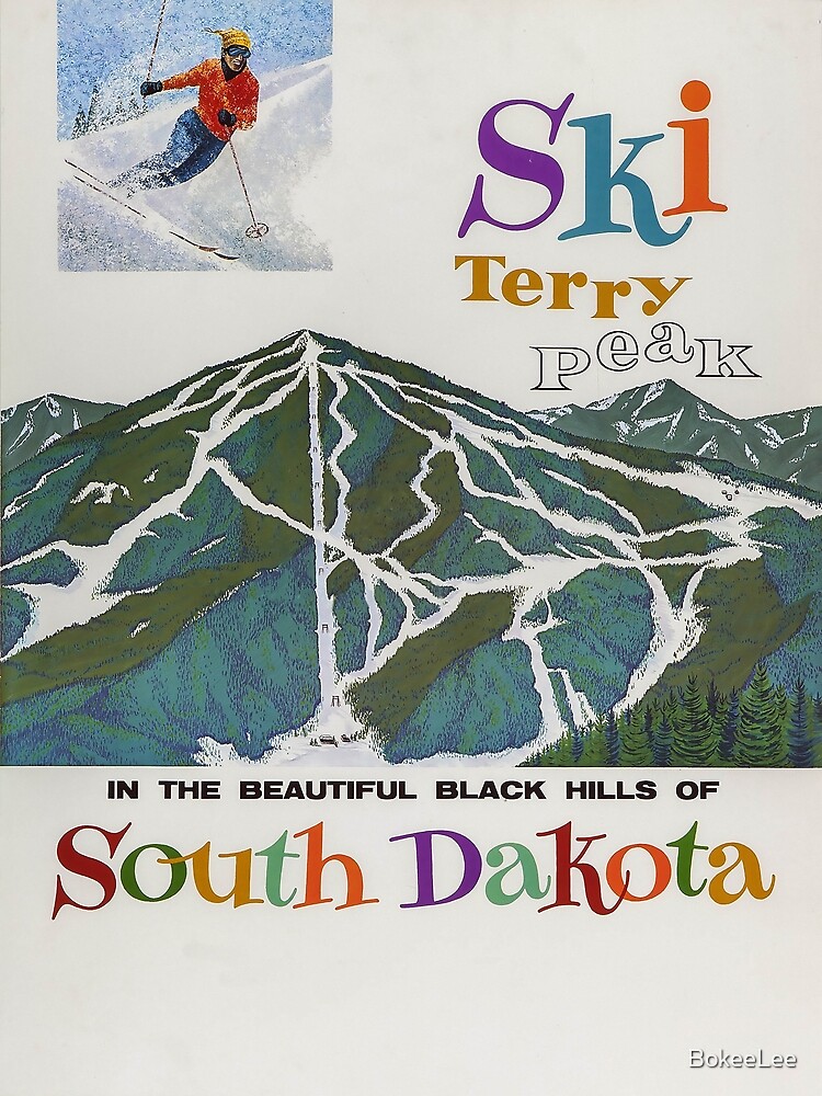 Terry Peak,USA,Ski Travel Poster by BokeeLee