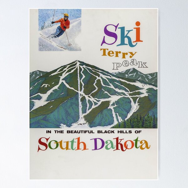 Item preview, Terry Peak,USA,Ski Travel Poster designed and sold by BokeeLee.