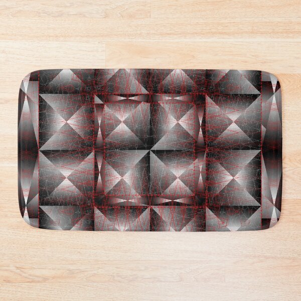 Item preview, Black N White N Red All Over Quilt designed and sold by StudioBoomBoom.