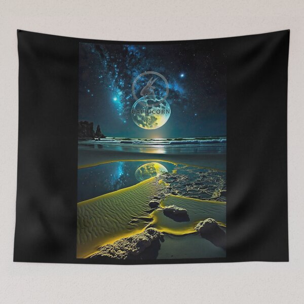 Item preview, Moon with Copricorn by The Pianist designed and sold by Fabled-Gallery.
