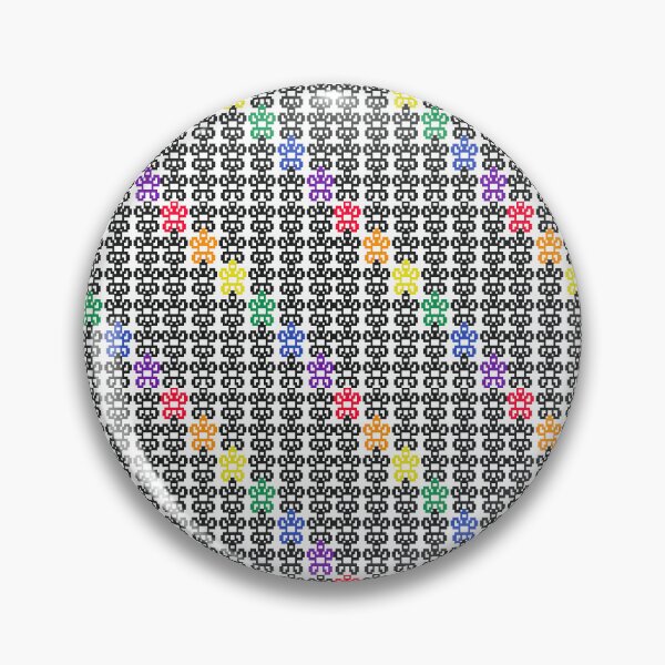 Item preview, Pixelated Flower Rainbow Pattern designed and sold by TheJadeCat.