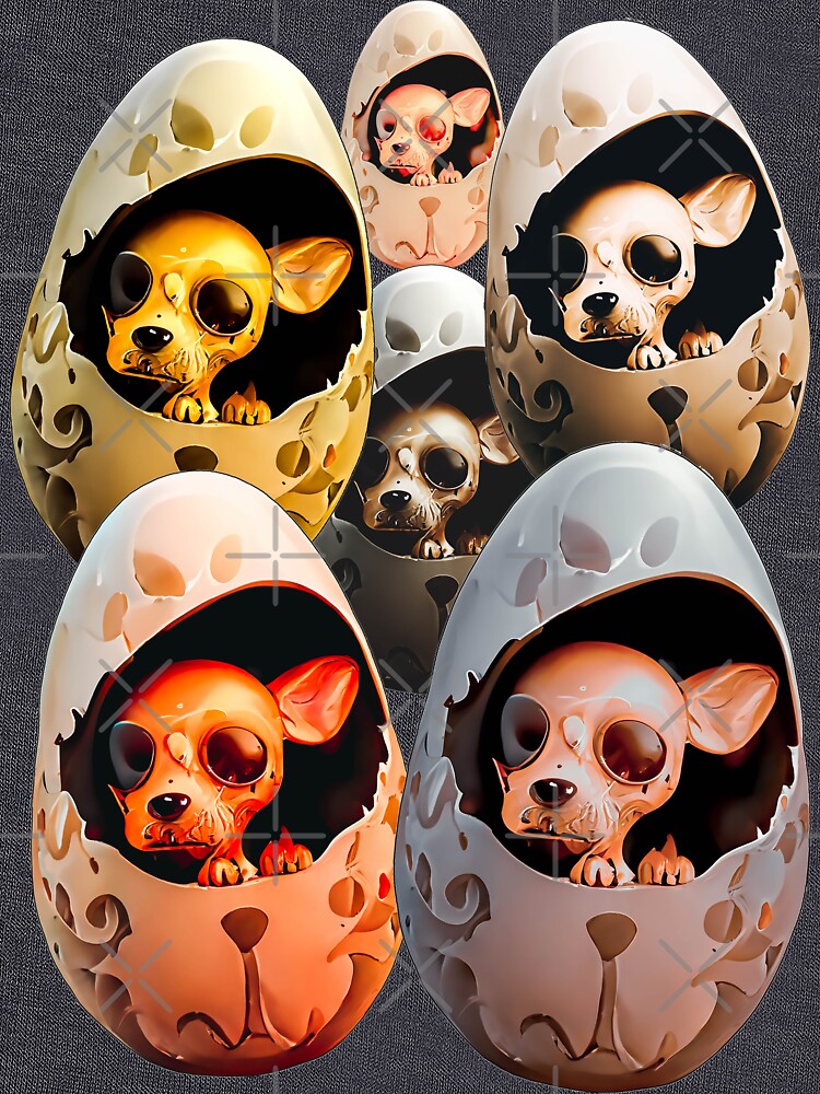 Thumbnail 7 of 7, Classic T-Shirt, Dogs in the Eggs designed and sold by POST-VANITAS.