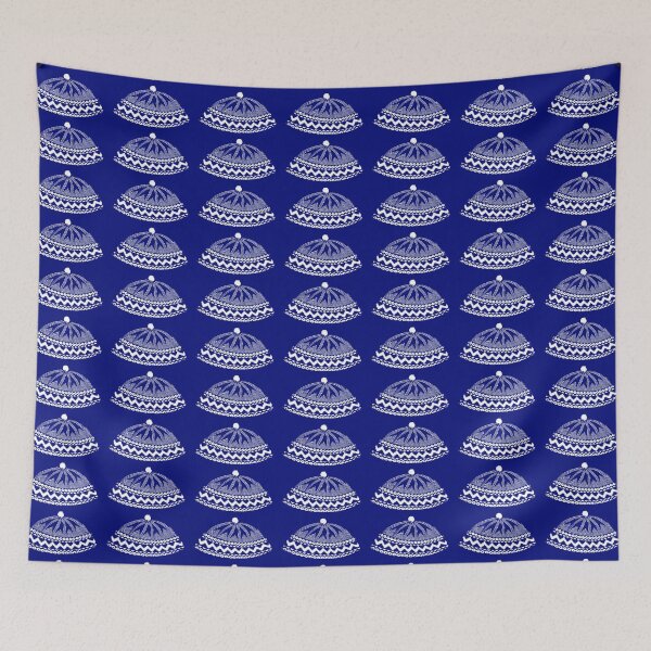 Item preview, Kufi Haji Muslim Hat Design Royal Blue designed and sold by Tony Cisse.