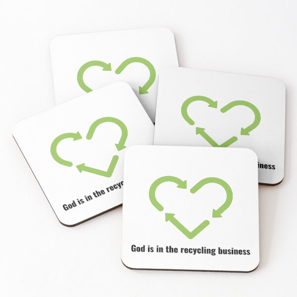 Item preview, God is in the recycling business V2 Black Lettering designed and sold by Family Journey with God.