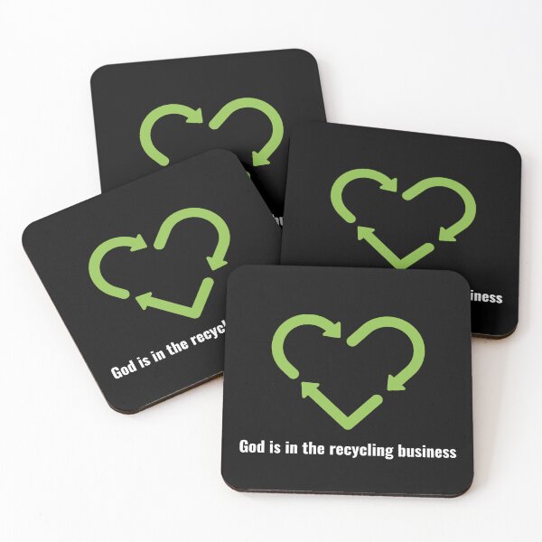 Item preview, God is in the recycling business V2 White Lettering designed and sold by Family Journey with God.