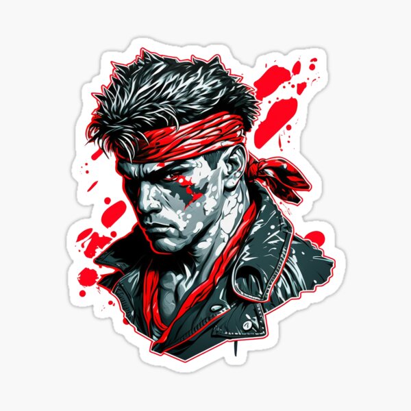 Guile  Street Fighters Sticker for Sale by 0therworldly4rt