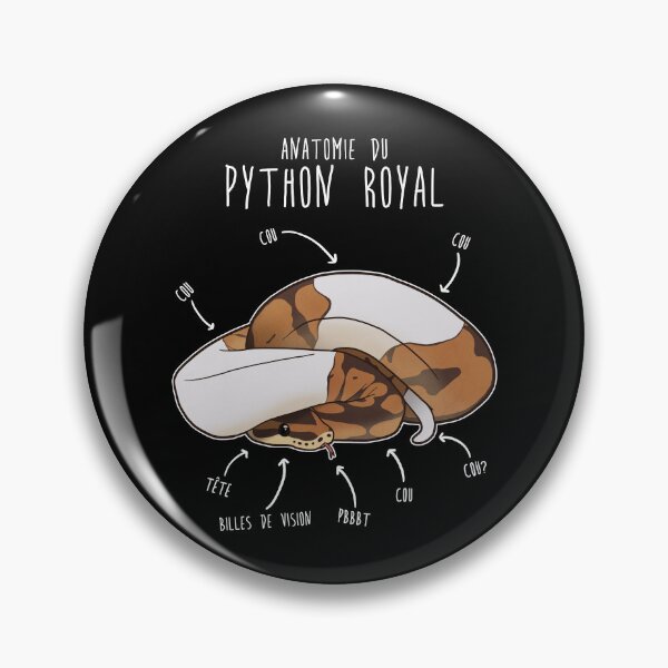Item preview, Anatomie Du Python Royal, Français Piebald Ball Python designed and sold by Clara Hollins.