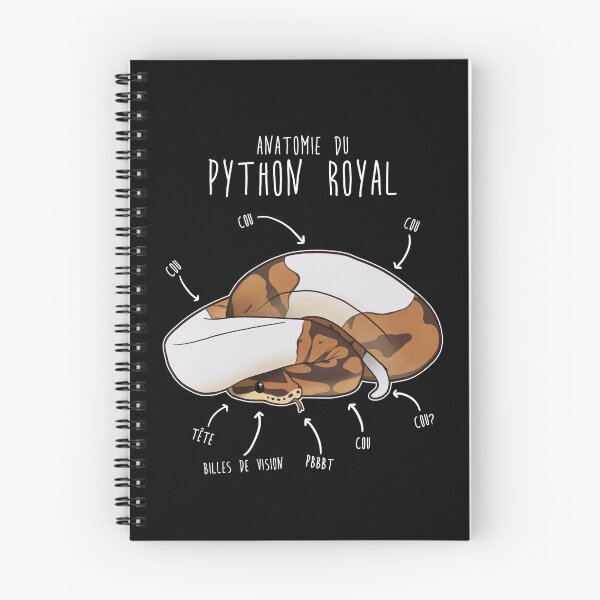 Aperçu de l'œuvre Anatomie Du Python Royal, Français Piebald Ball Python créée et vendue par Clara Hollins.