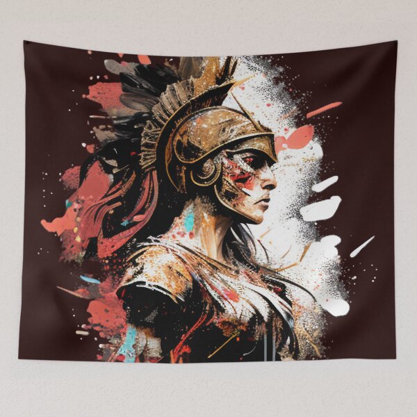 Item preview, Greek Goddess Athena Splatter Paint, War Paint designed and sold by Shounenbat.