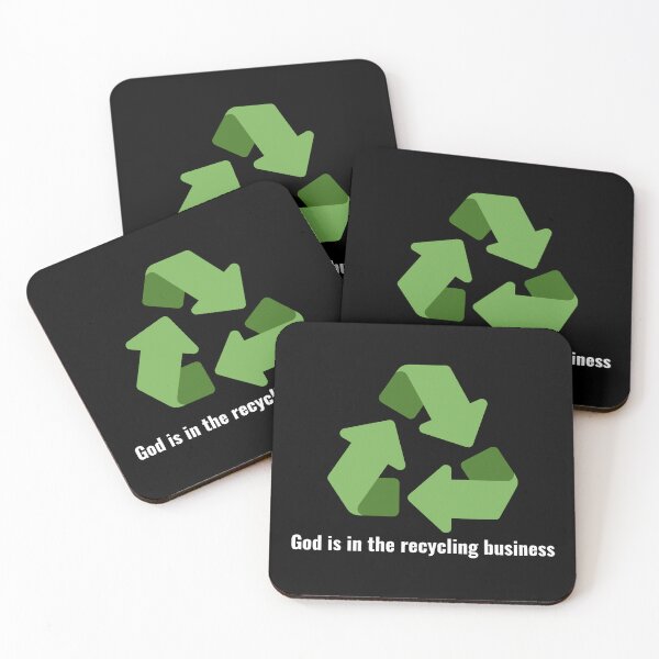 Item preview, God is in the recycling business V3 White Lettering designed and sold by Family Journey with God.