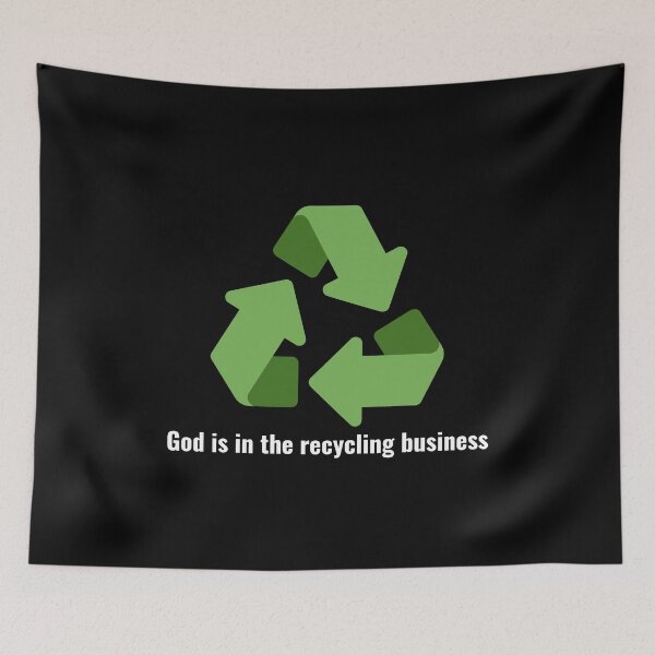 Item preview, God is in the recycling business V3 White Lettering designed and sold by Family Journey with God.