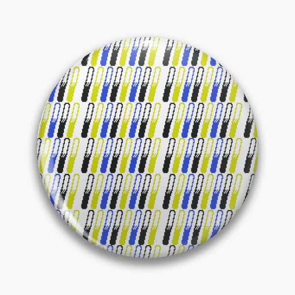 Item preview, Blue, Yellow, Black Pixelated Diagonal Lines Pattern designed and sold by TheJadeCat.
