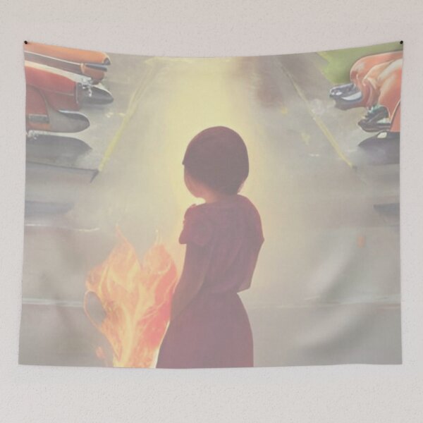 Item preview, flame girl 2.0 original designed and sold by Bethan Rose Studio.