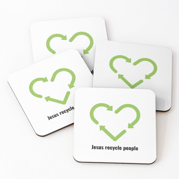 Item preview, Jesus Recycle People Black Lettering V2 designed and sold by Family Journey with God.