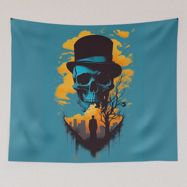 Item preview, Surrealistic Dream Skull Art  designed and sold by ZickDezine.