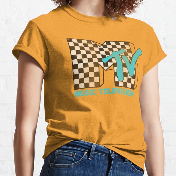 Artikel-Vorschau von Kariertes hellblaues Distressed-Logo von MTV, designt und verkauft von FifthSun.