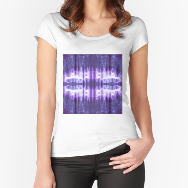 Shibori Viola Fitted Scoop T-Shirt