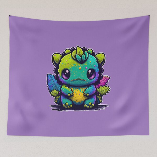 Item preview, Sad Face Kawaii Kaiju Monster designed and sold by ultra-cute.