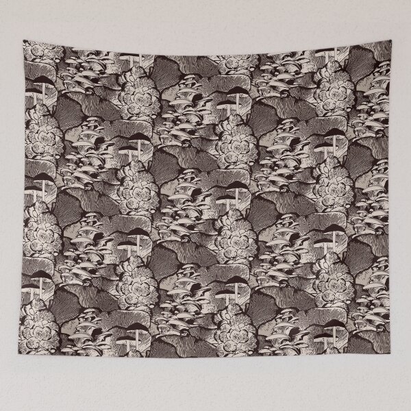 Item preview, Fantastic Fungi repeating pattern designed and sold by LucyFaulke.