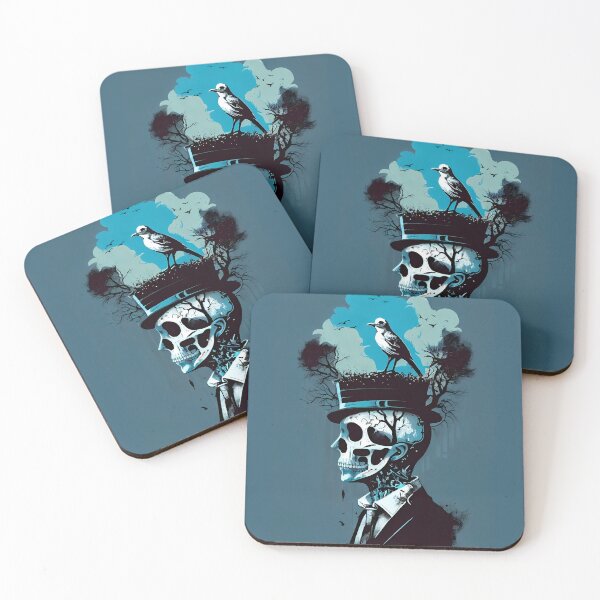 Item preview,  Surrealistic Dream Skull Art  designed and sold by ZickDezine.