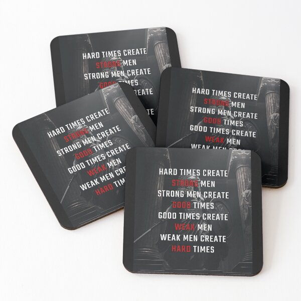 Item preview, Hard Times Create Strong Men | Motivational Quote v2 designed and sold by Printend _.