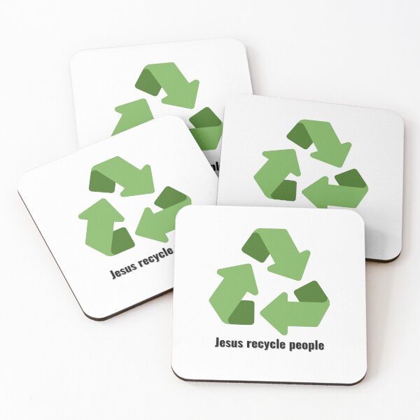 Item preview, Jesus Recycle People Black Lettering V3 designed and sold by Family Journey with God.