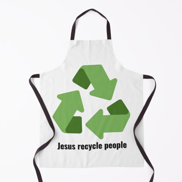 Aperçu de l'œuvre Jesus Recycle People Lettrage noir V3 créée et vendue par Family Journey with God.