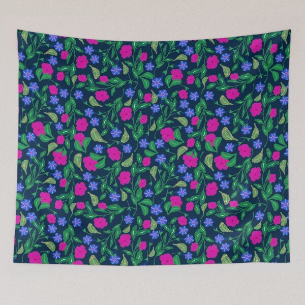 Artikelvorschau, Petunia Flower Pink - Blue entworfen und verkauft von JaselviiStudio.