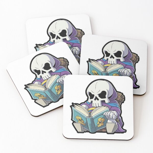 Item preview, Sticker Skeleton reading designed and sold by xhemojashari.