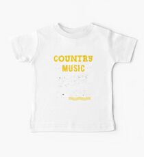 Country Music Soothes the Soul Legends Country Fans Guitar Baby Tee