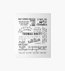 thomas rhett life changes album lyrics Art Board