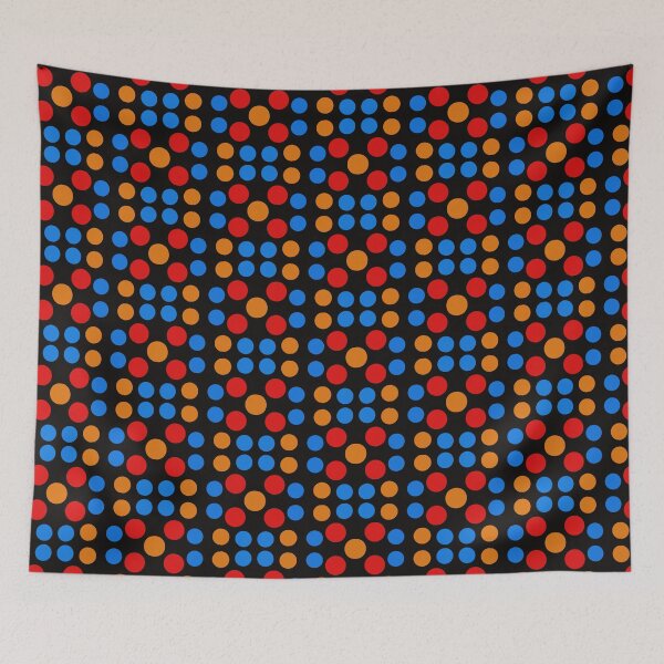 Artikelvorschau, Blue Orange Red Circles  entworfen und verkauft von awsomepatterns.