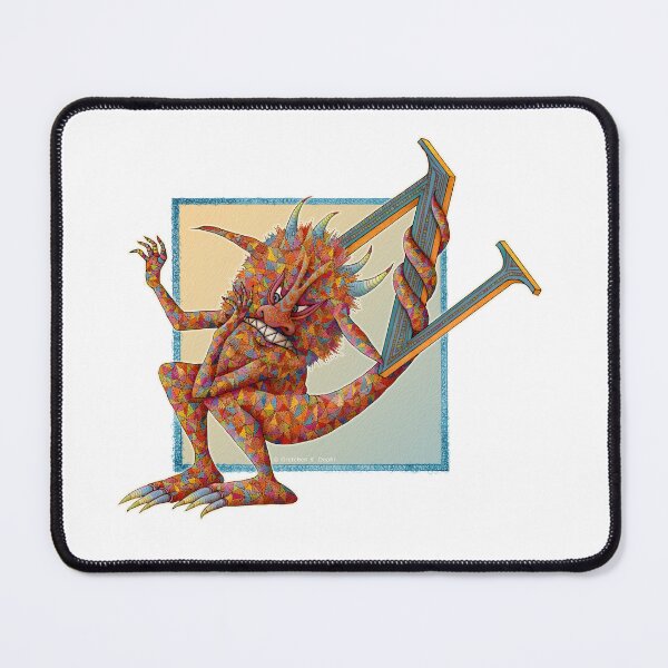 Item preview, Letter N - Alphabet - Monster - Guardian and Protector designed and sold by Gretchen Deahl.
