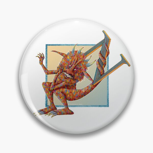 Item preview, Letter N - Alphabet - Monster - Guardian and Protector designed and sold by Gretchen Deahl.